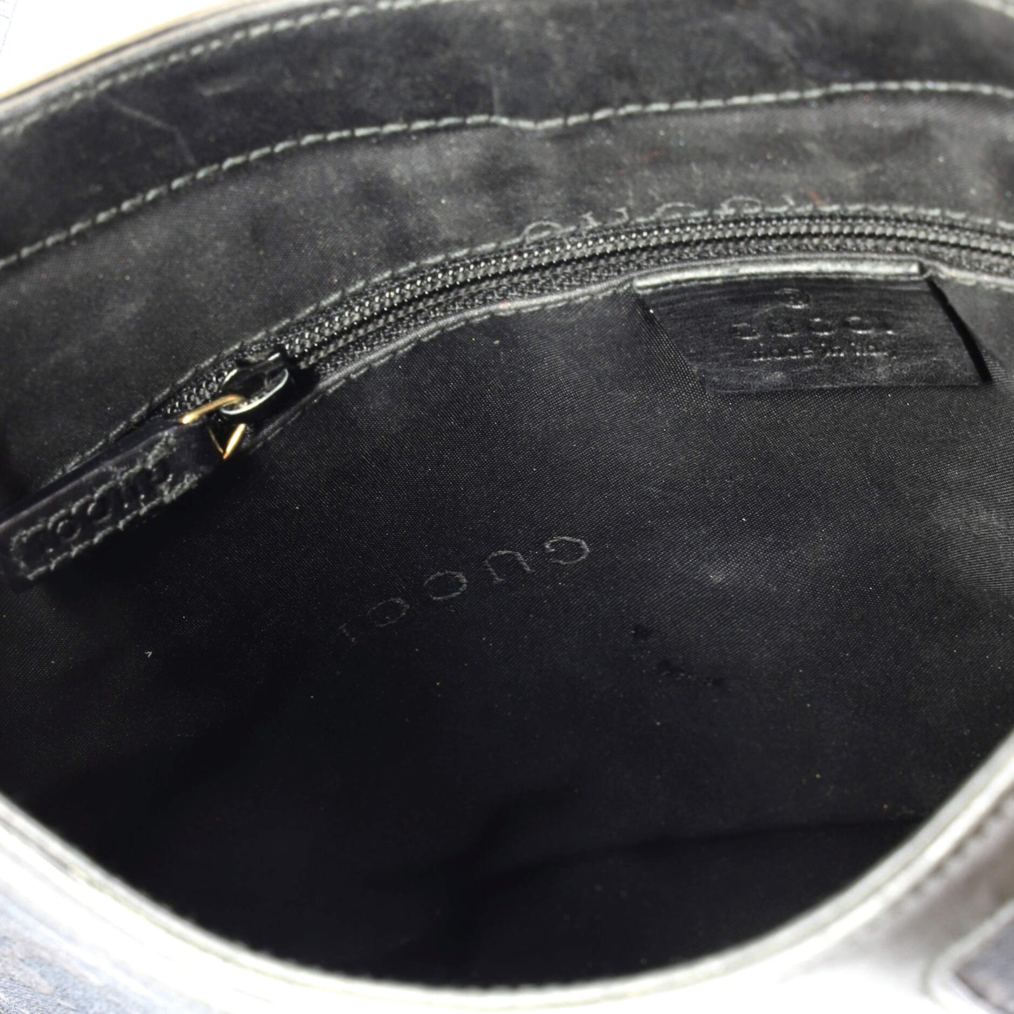 Vintage G Hobo GG Canvas and Leather