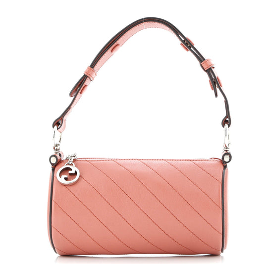 Blondie Shoulder Bag Diagonal Quilted Leather Mini