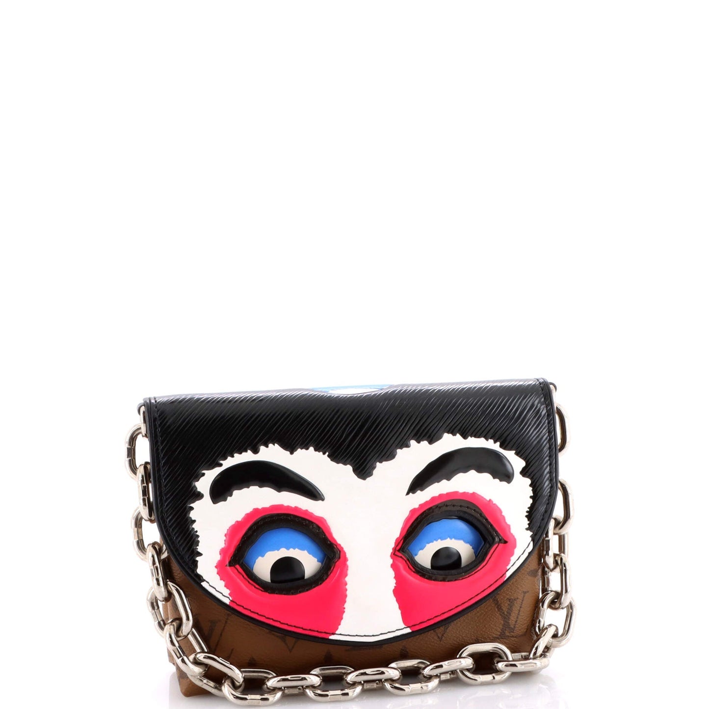 Pochette Kabuki Printed Epi Leather and Reverse Monogram Canvas