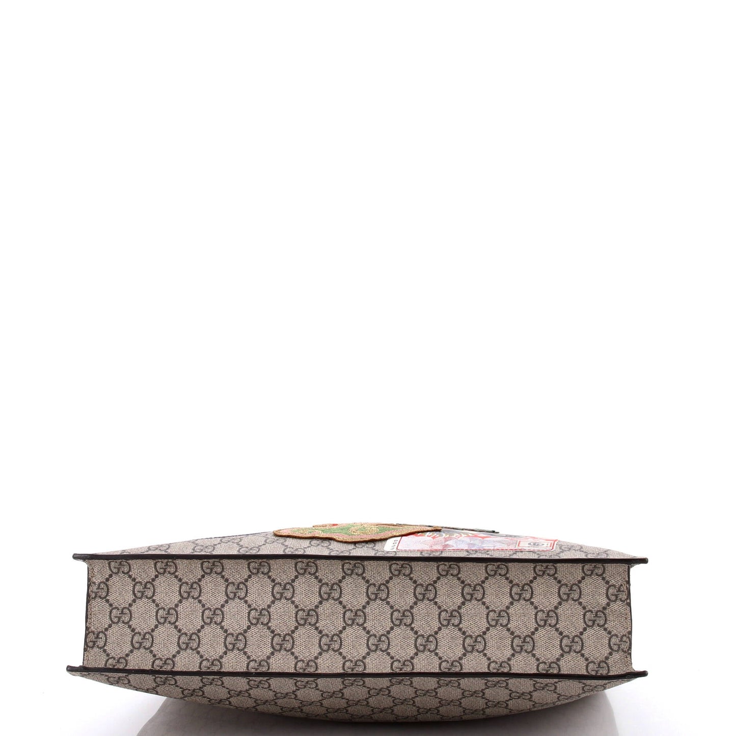 Courrier Convertible Soft Open Tote GG Coated Canvas with Applique North South