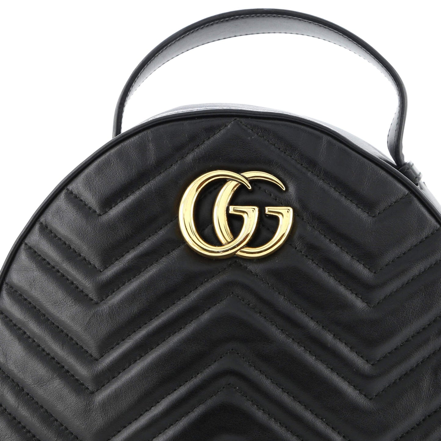 GG Marmont Backpack Matelasse Leather Small