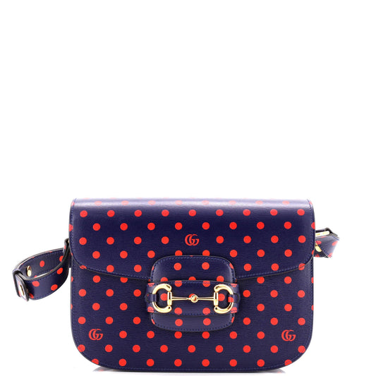 Horsebit 1955 Shoulder Bag Printed Leather Small