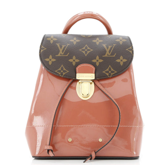 Hot Springs Backpack Vernis with Monogram Canvas