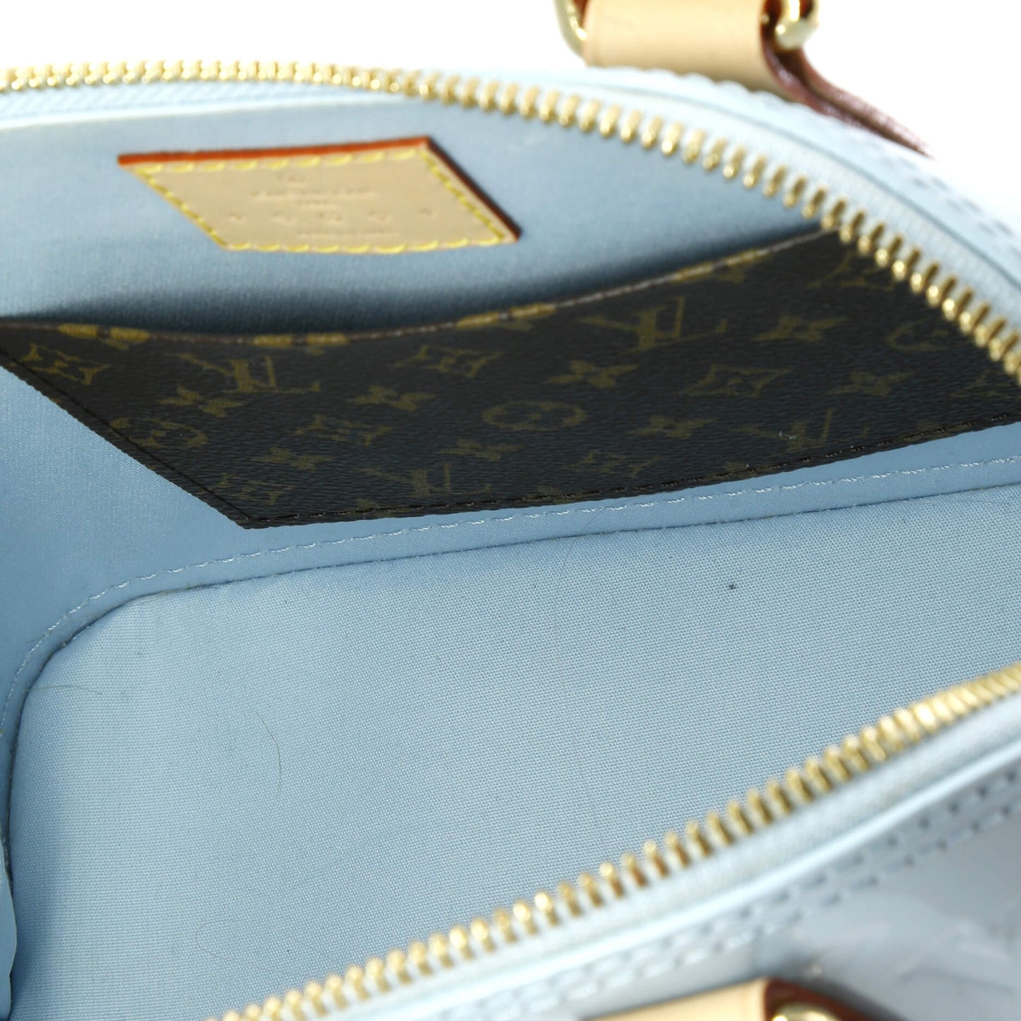 Alma Charm Chain Handbag Monogram Vernis BB