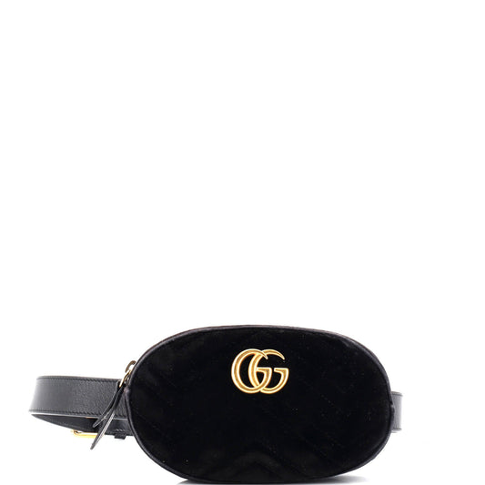 GG Marmont Belt Bag Matelasse Velvet