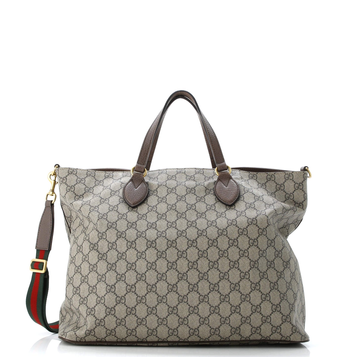 Courrier Convertible Soft Open Tote GG Coated Canvas with Applique Large