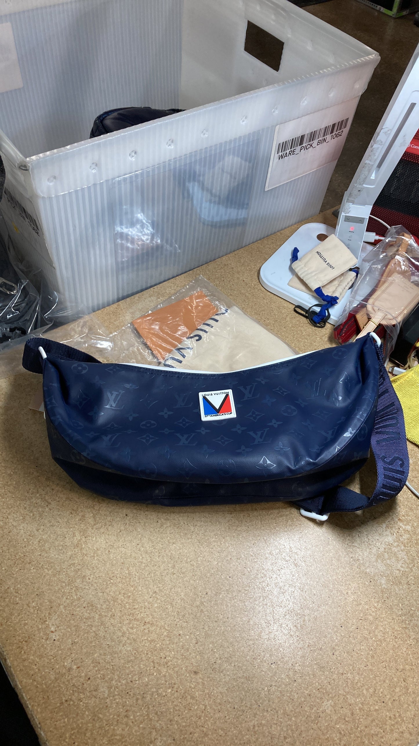 America's Cup Hammock Bag Monogram Storm Canvas