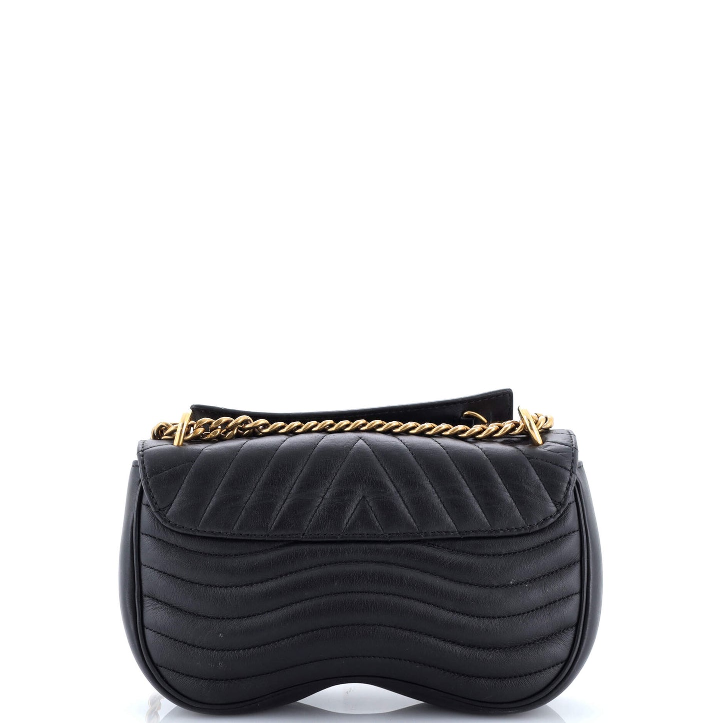 New Wave Chain Bag Quilted Leather MM