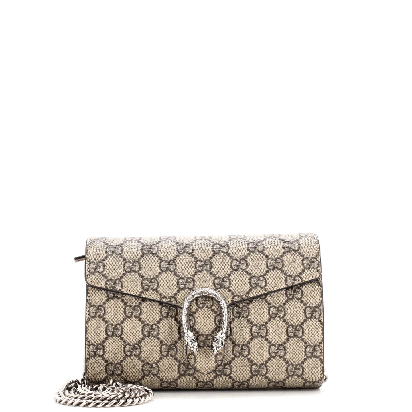 Dionysus Chain Wallet GG Coated Canvas Small