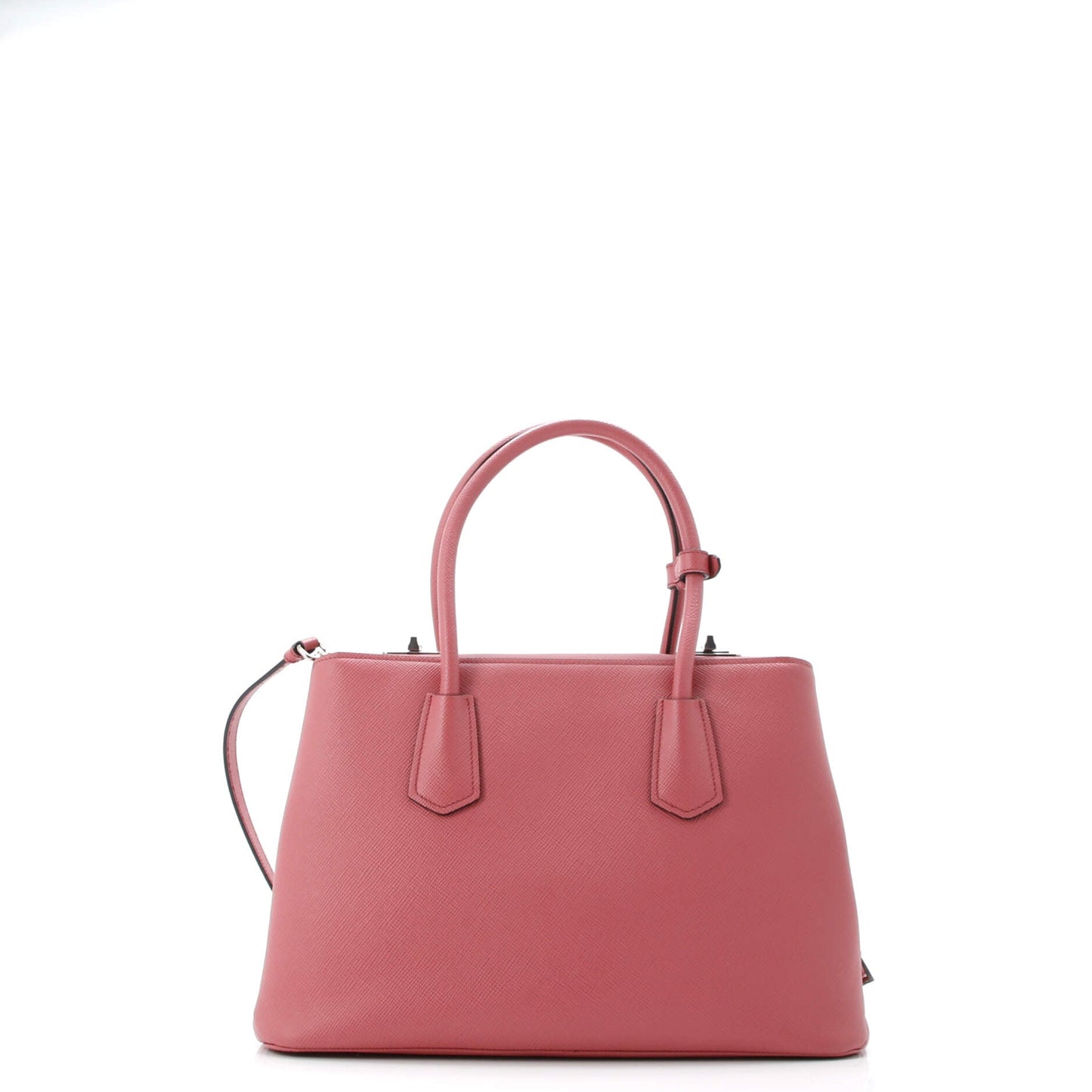 Turnlock Cuir Twin Tote Saffiano Leather Small