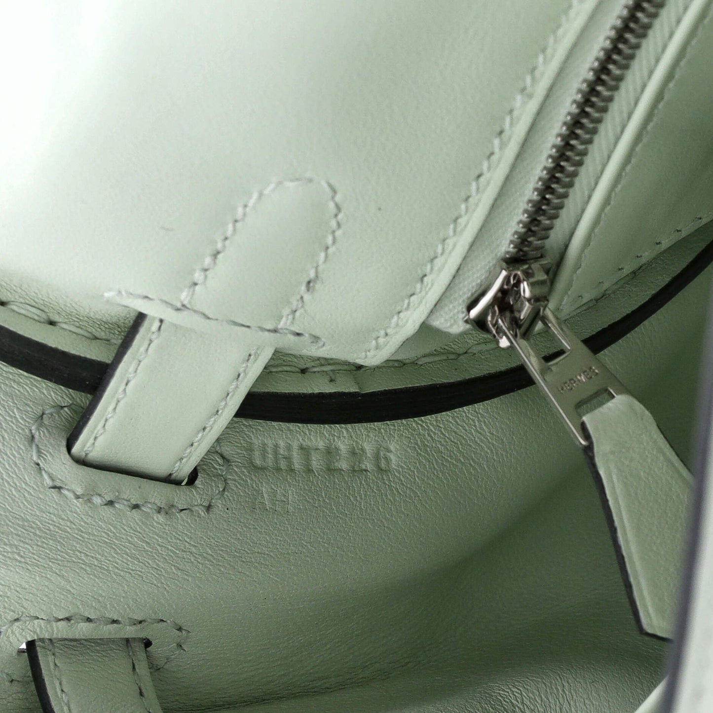 Kelly Handbag Vert Fizz Swift with Palladium Hardware 25
