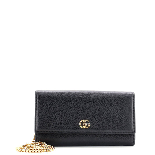 GG Marmont Continental Chain Wallet Leather