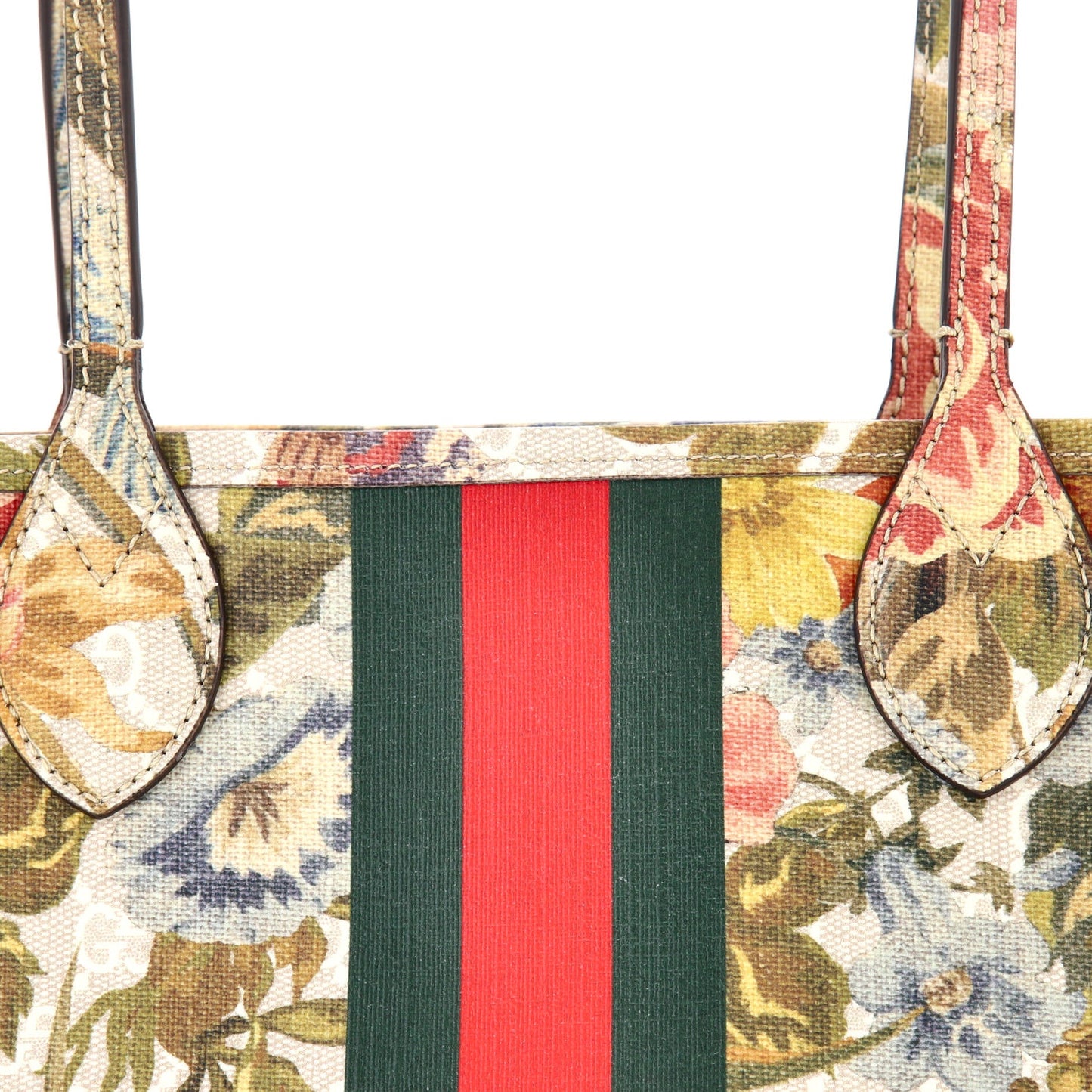 Ophidia Tote Water Flora GG Coated Canvas Medium