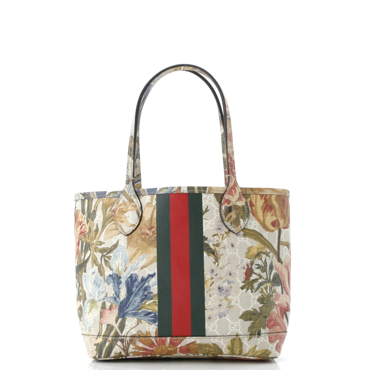 Ophidia Tote Water Flora GG Coated Canvas Medium