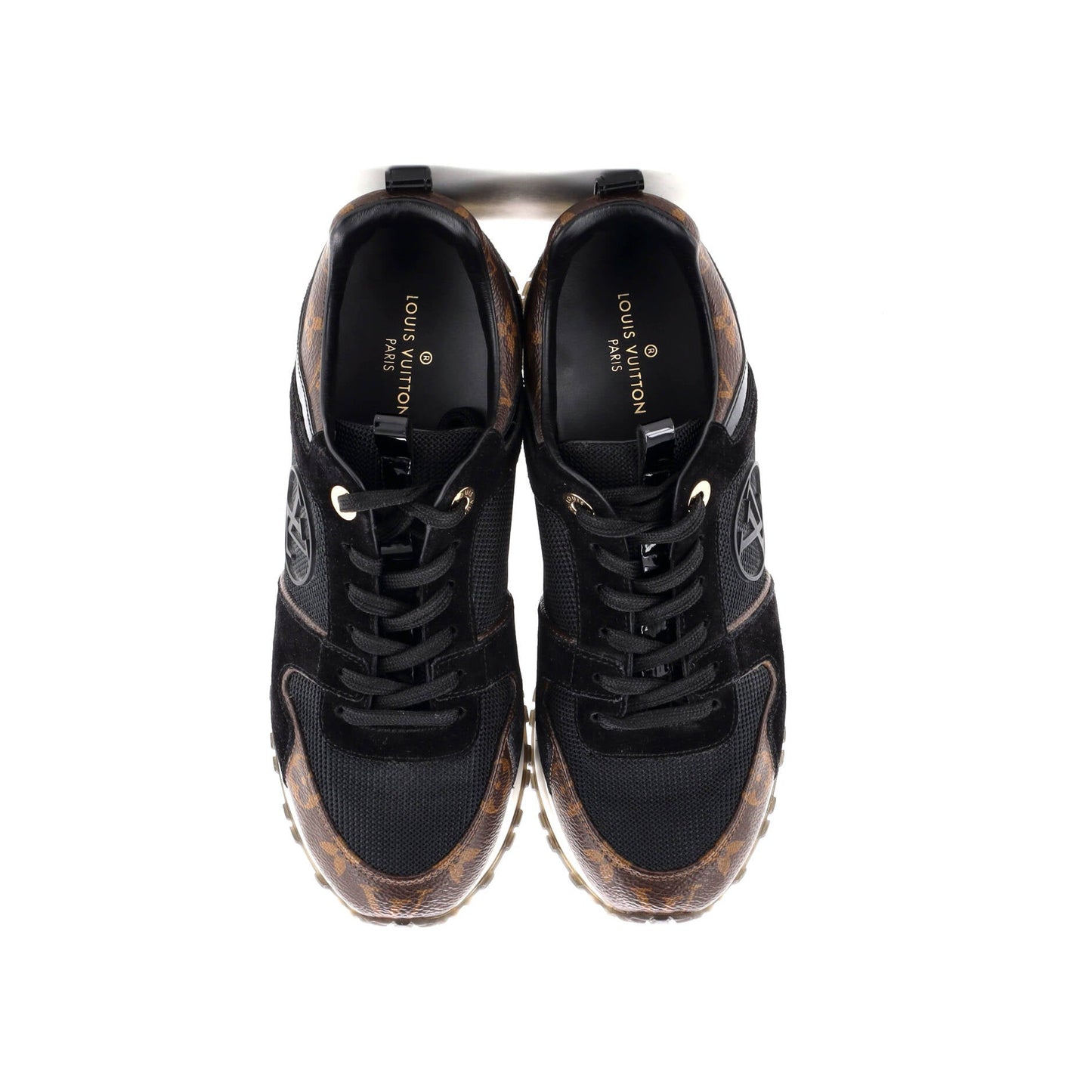 Women's Run Away Sneakers Mesh with Monogram Canvas and Suede