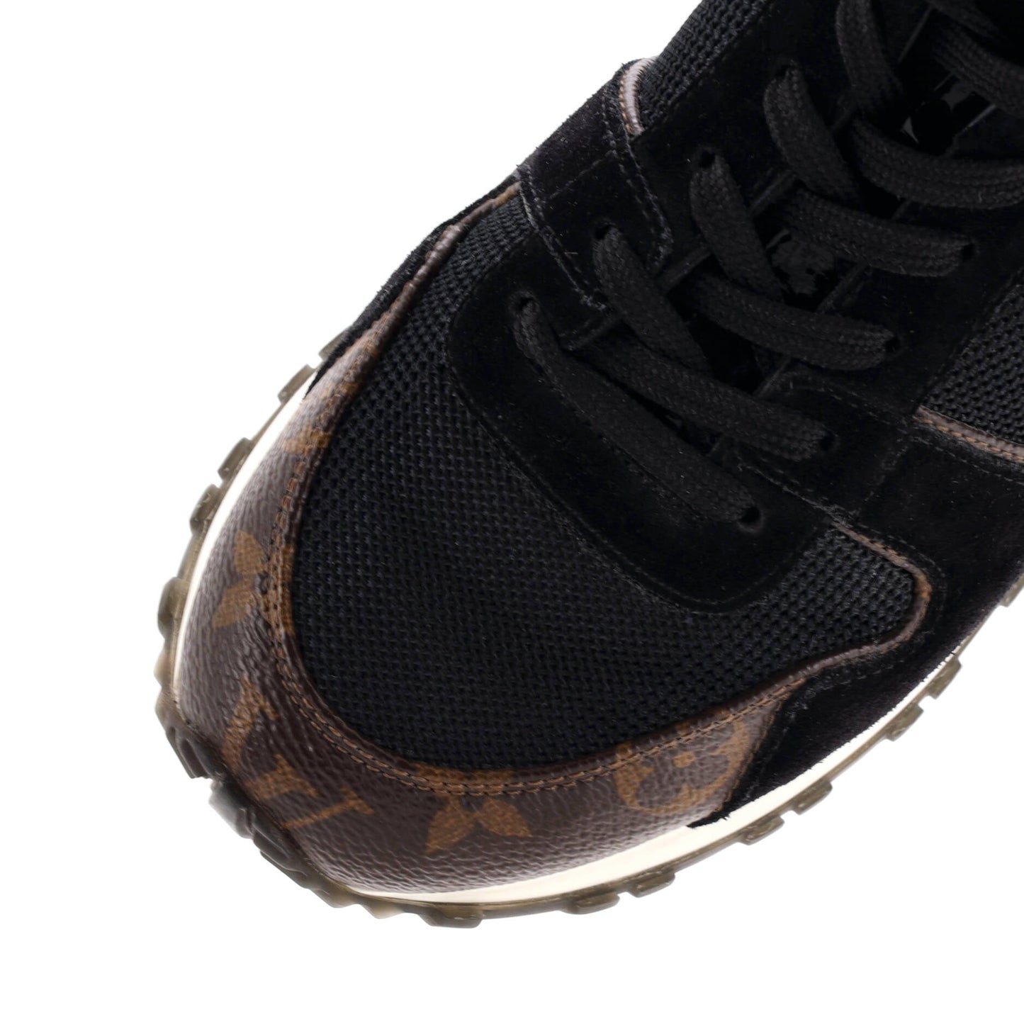 Women's Run Away Sneakers Mesh with Monogram Canvas and Suede