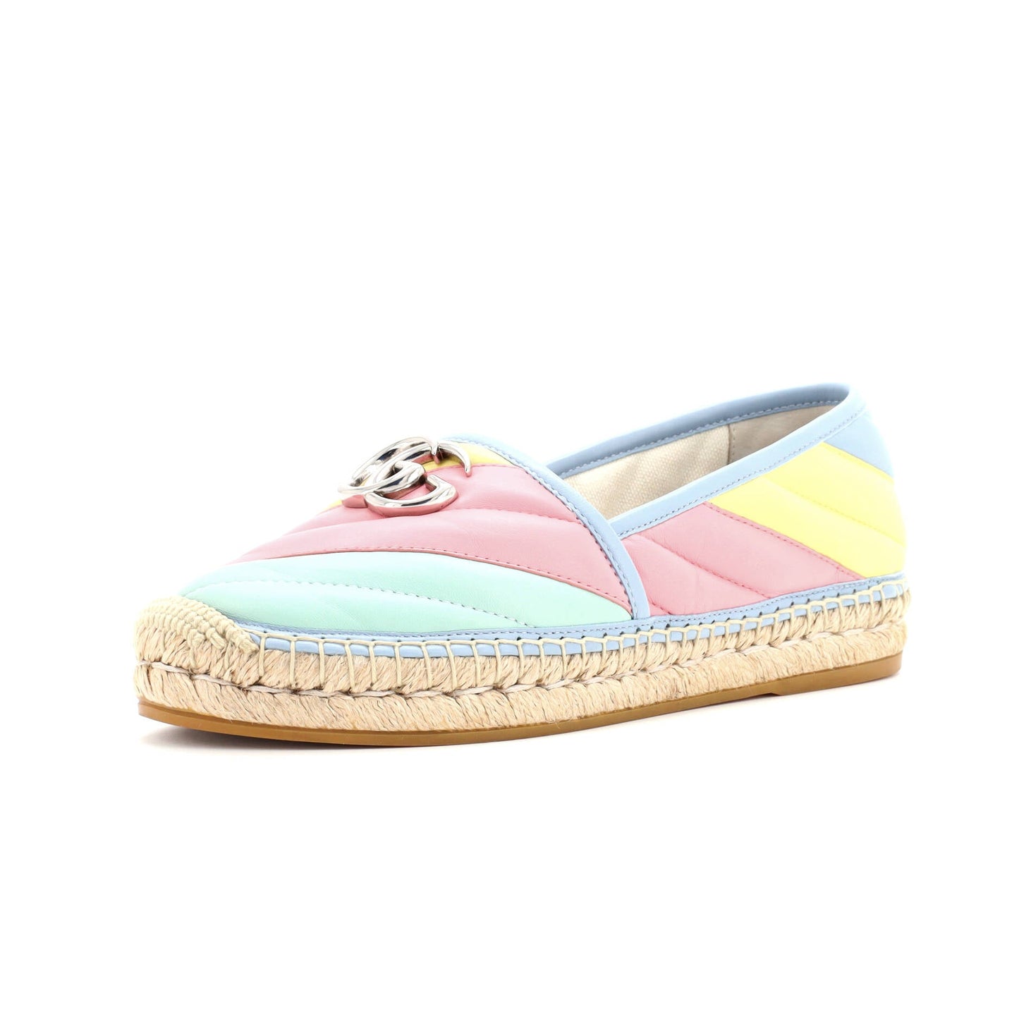 Women's GG Marmont Espadrilles Matelasse Leather