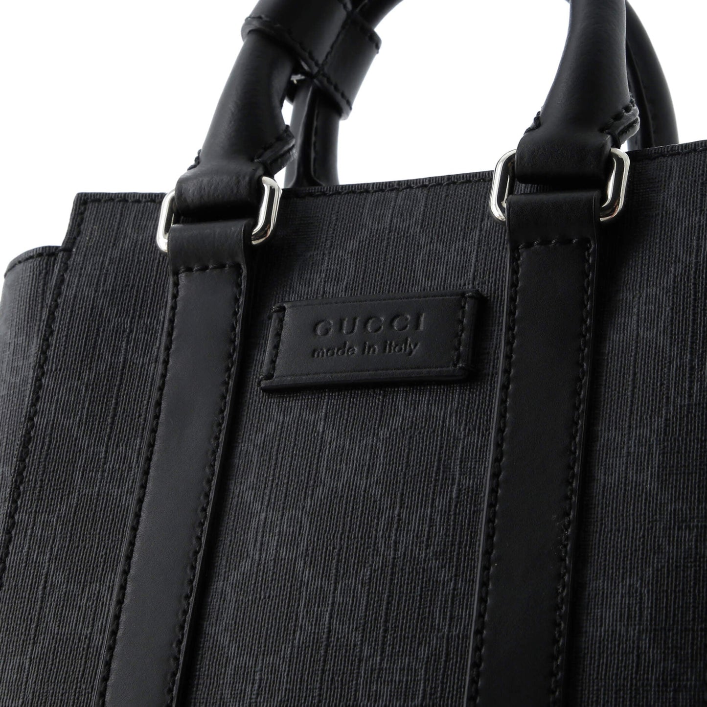 Convertible Web Open Tote GG Coated Canvas Mini