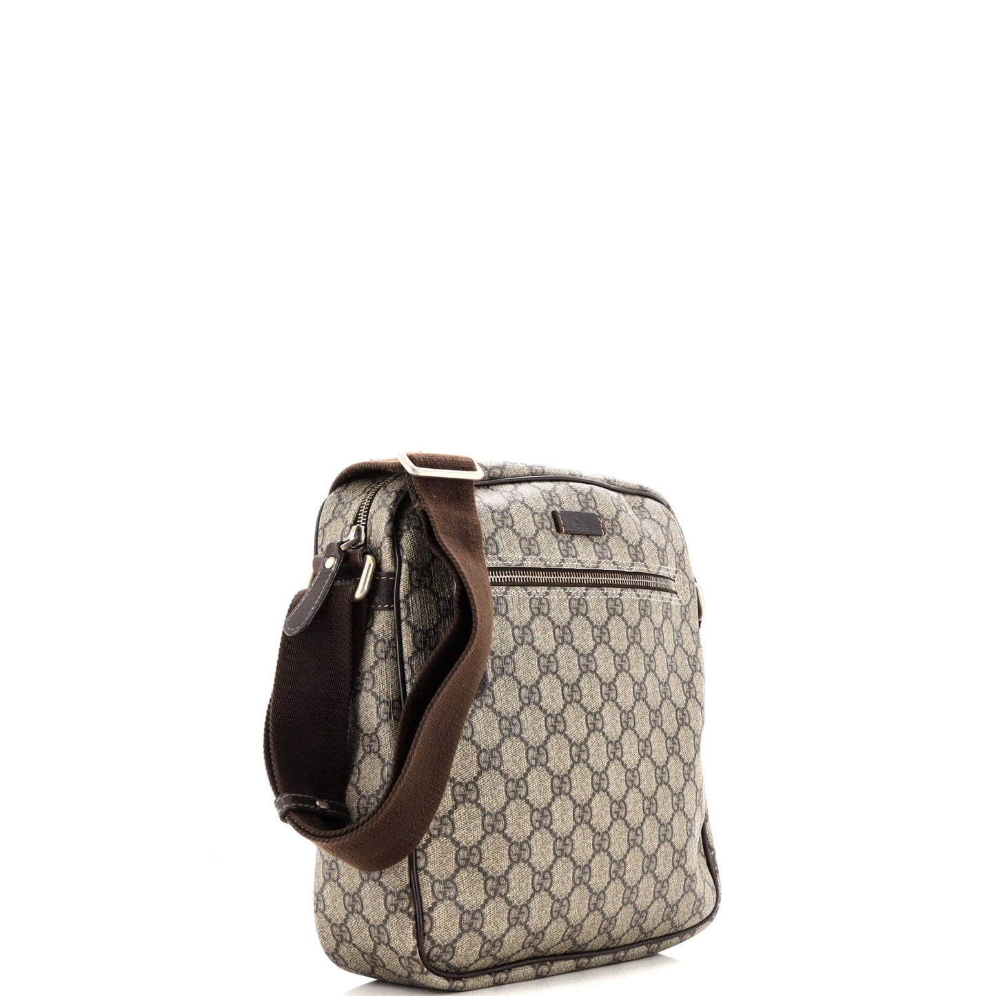 Front Zip Messenger GG Coated Canvas Medium