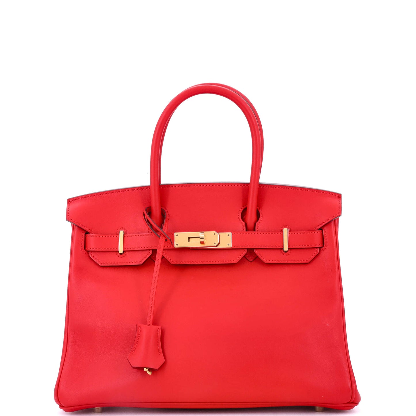 Birkin Handbag Rouge De Coeur Jonathan with Gold Hardware 30