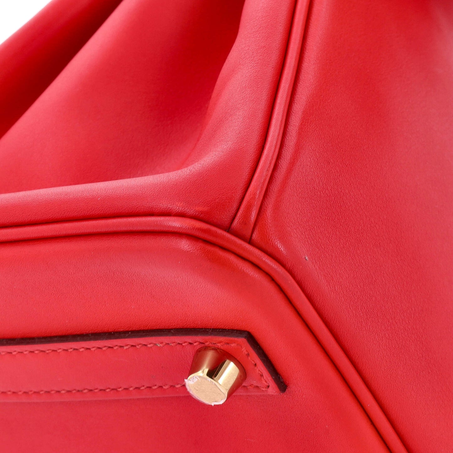 Birkin Handbag Rouge De Coeur Jonathan with Gold Hardware 30