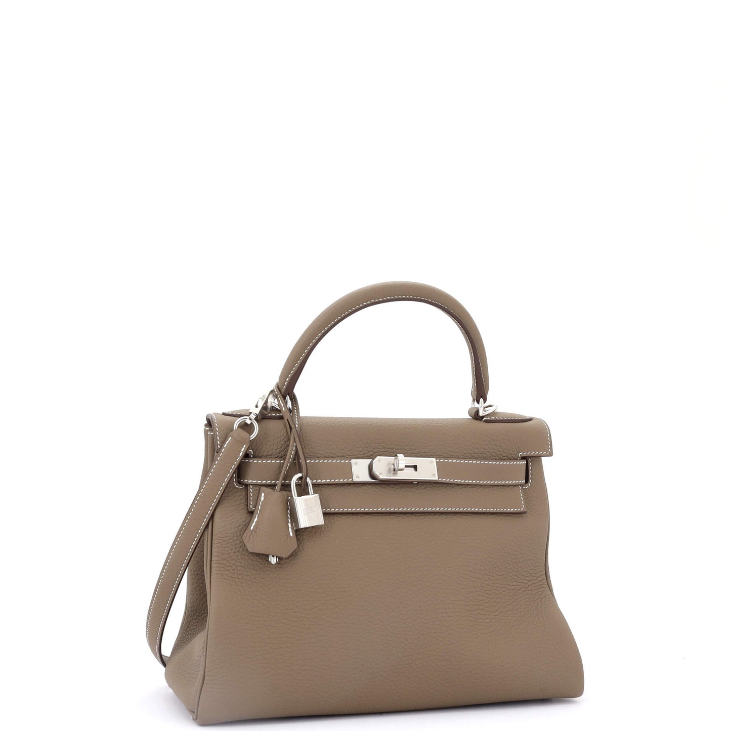 Kelly Handbag Grey Togo with Palladium Hardware 28