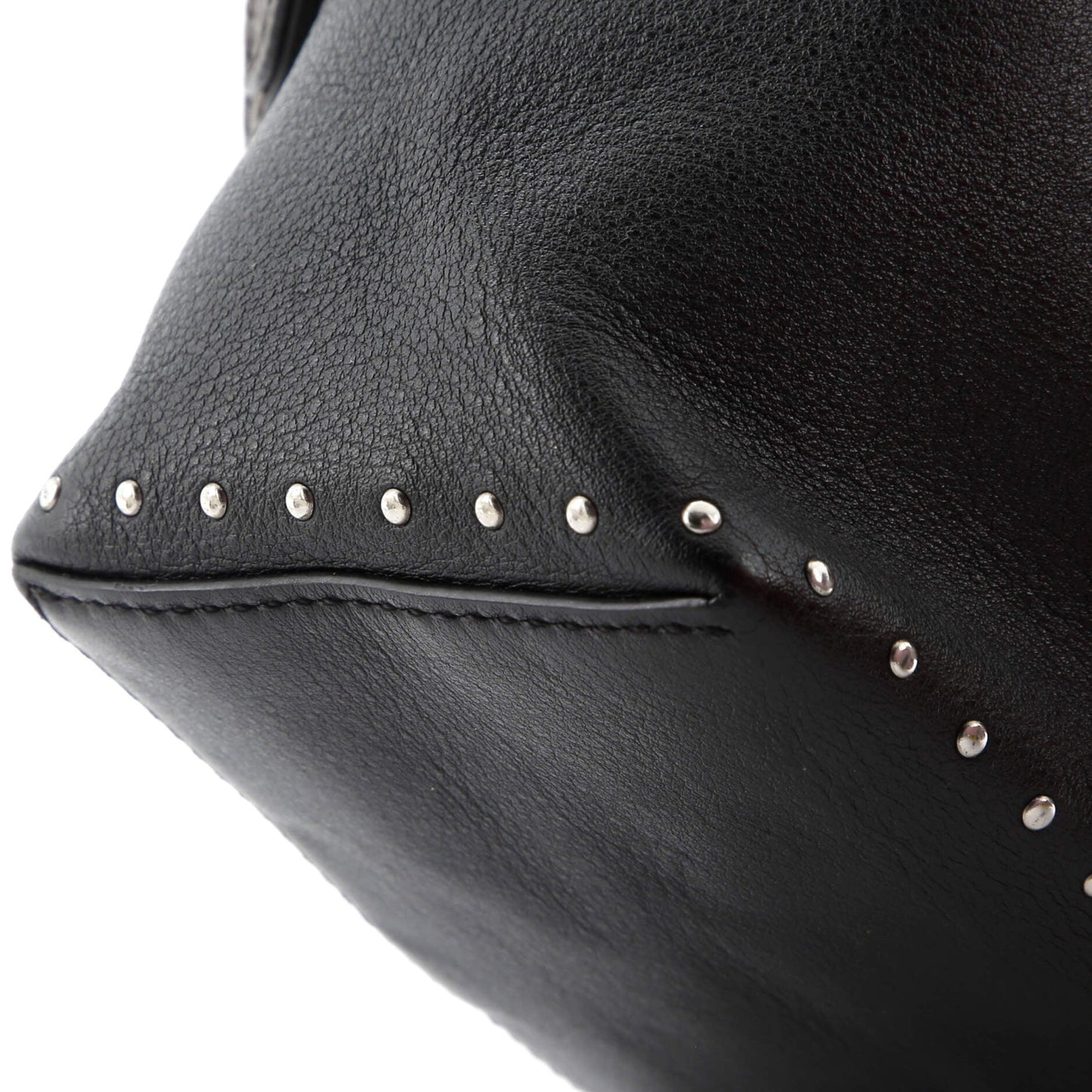 Camera Box Handbag Studded Monogram Canvas and Leather