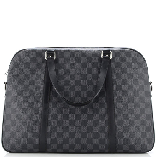 Jorn Briefcase Damier Graphite