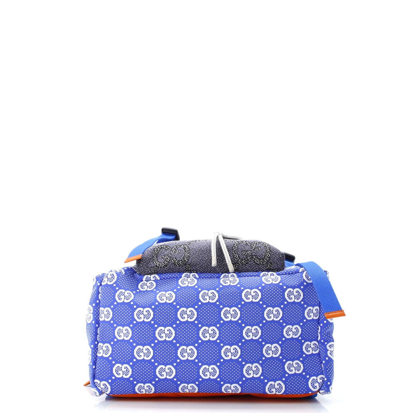 Panelled Double Buckle Backpack GG Jacquard Nylon and Rubber Large