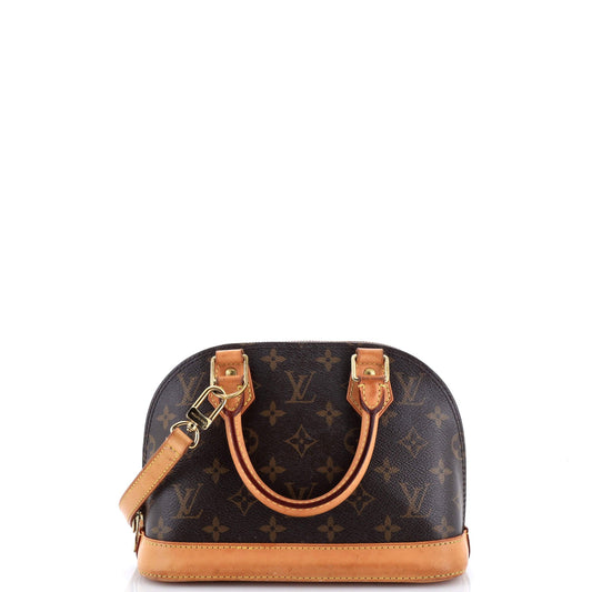 Alma Handbag Monogram Canvas BB