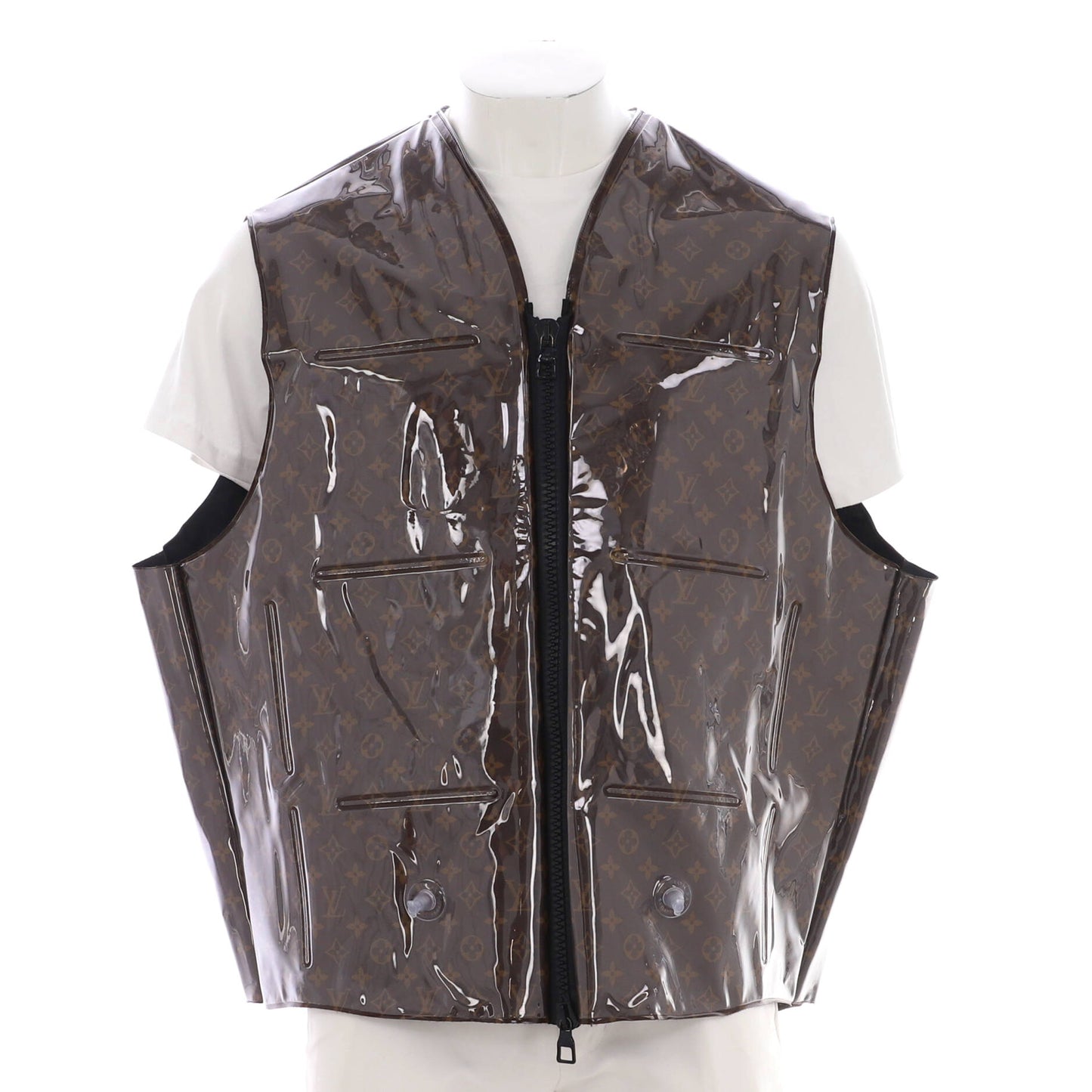 Men's Inflatable Zip Vest Monogram PVC