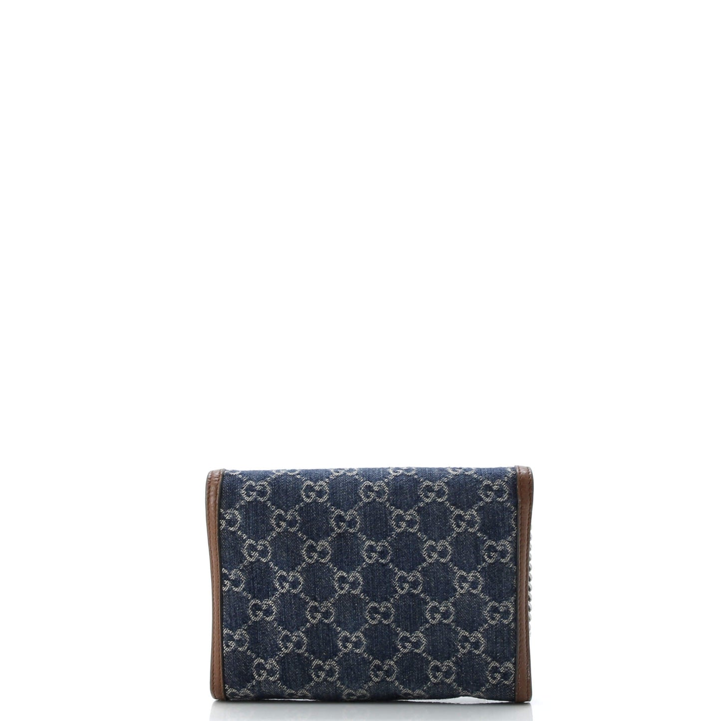 Dionysus Chain Wallet GG Denim Small