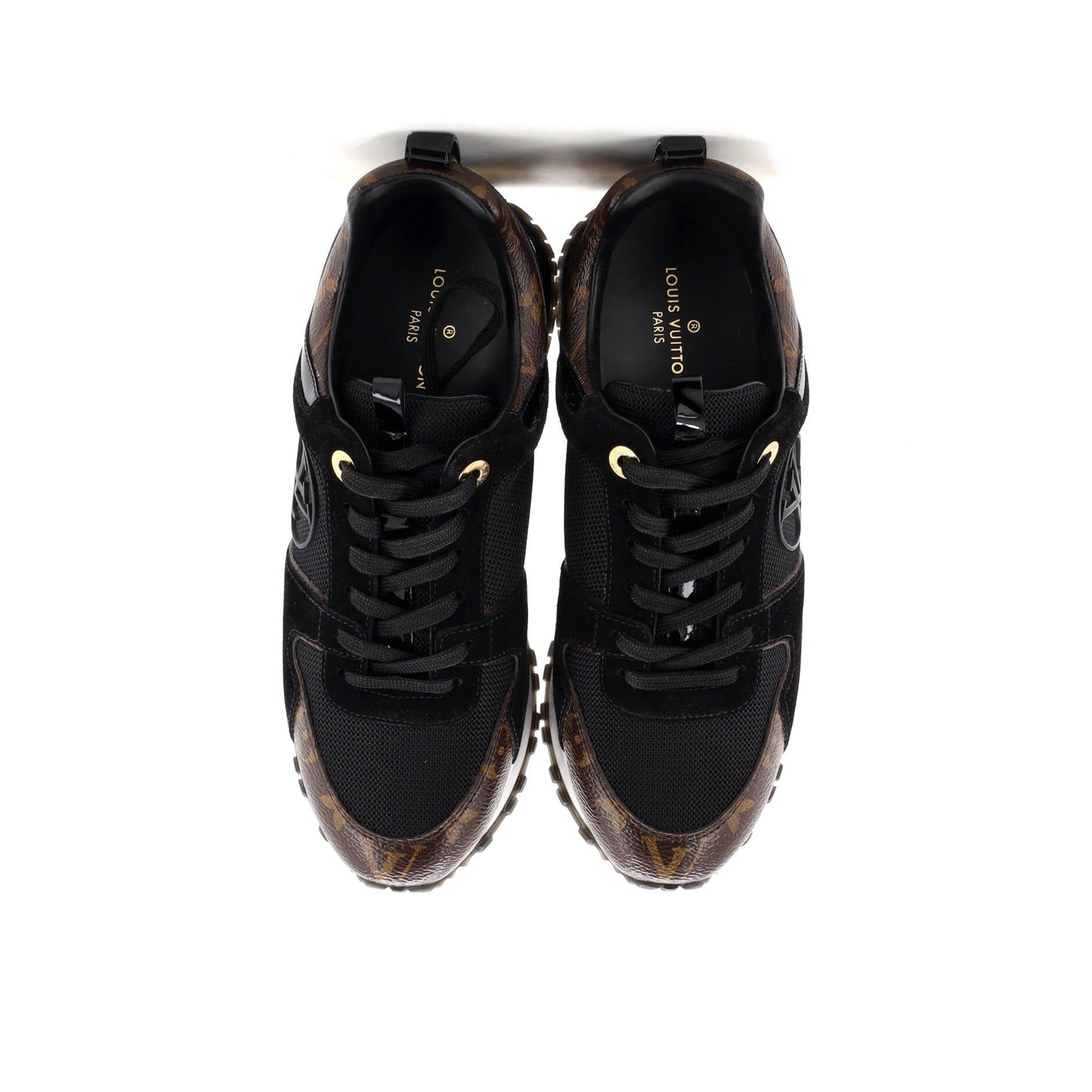 Women's Run Away Sneakers Mesh with Monogram Canvas and Suede