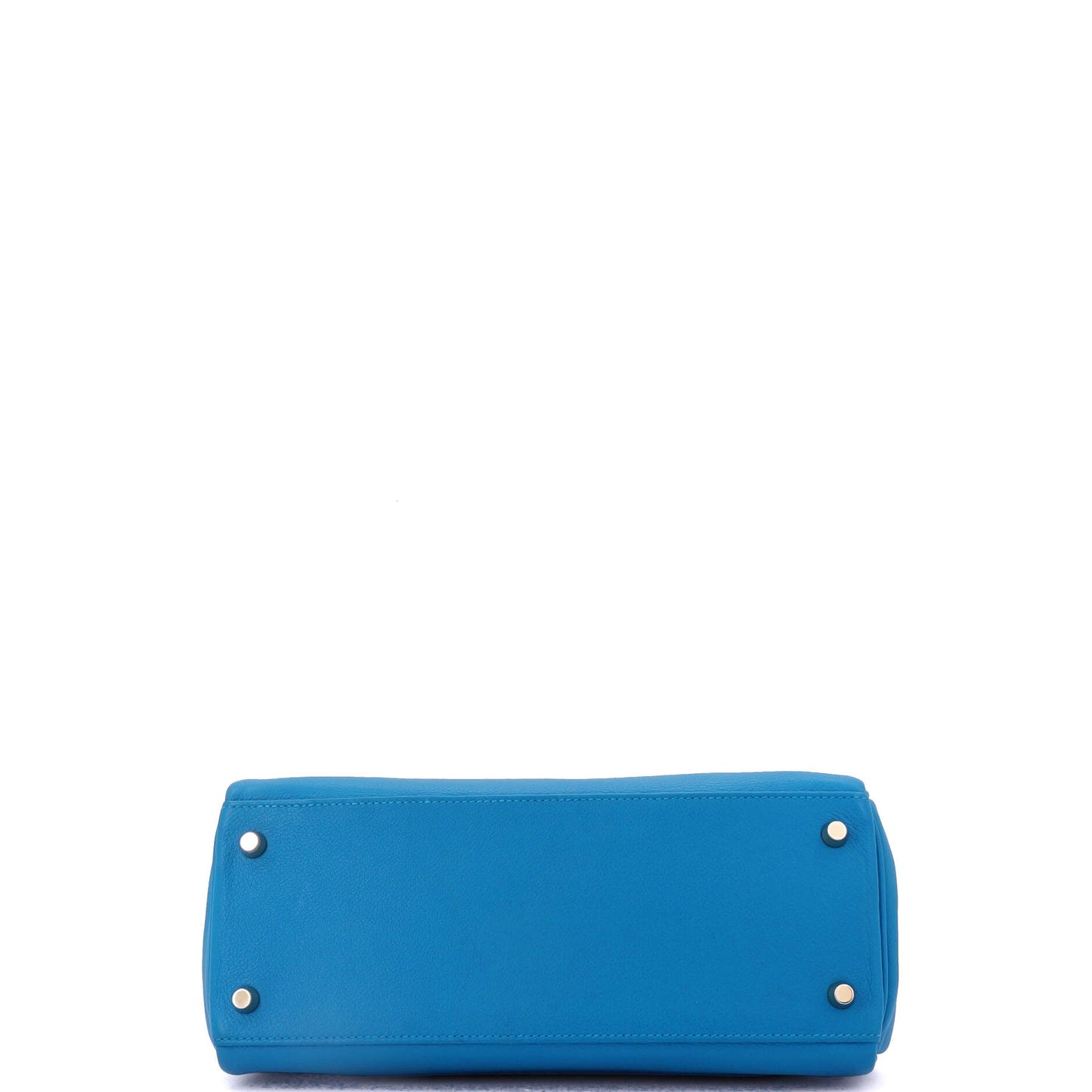 Kelly Handbag Bleu Zanzibar Evercolor with Gold Hardware 28