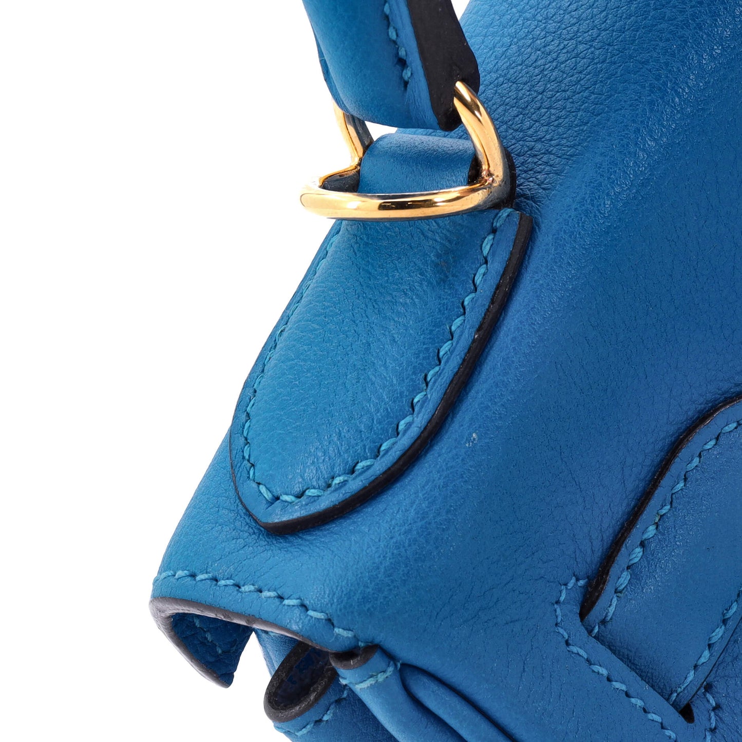 Kelly Handbag Bleu Zanzibar Evercolor with Gold Hardware 28