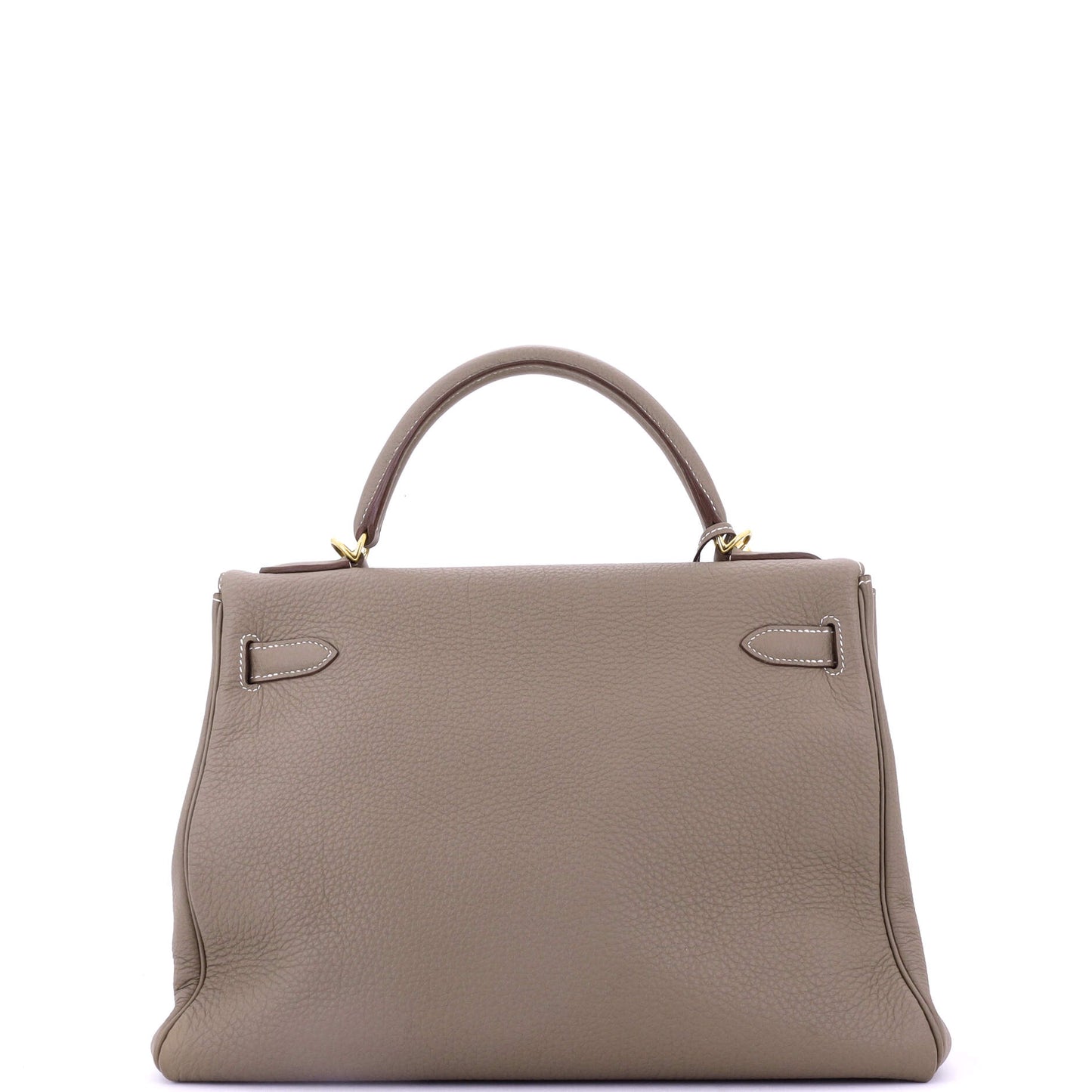 Kelly Handbag Grey Togo with Gold Hardware 32