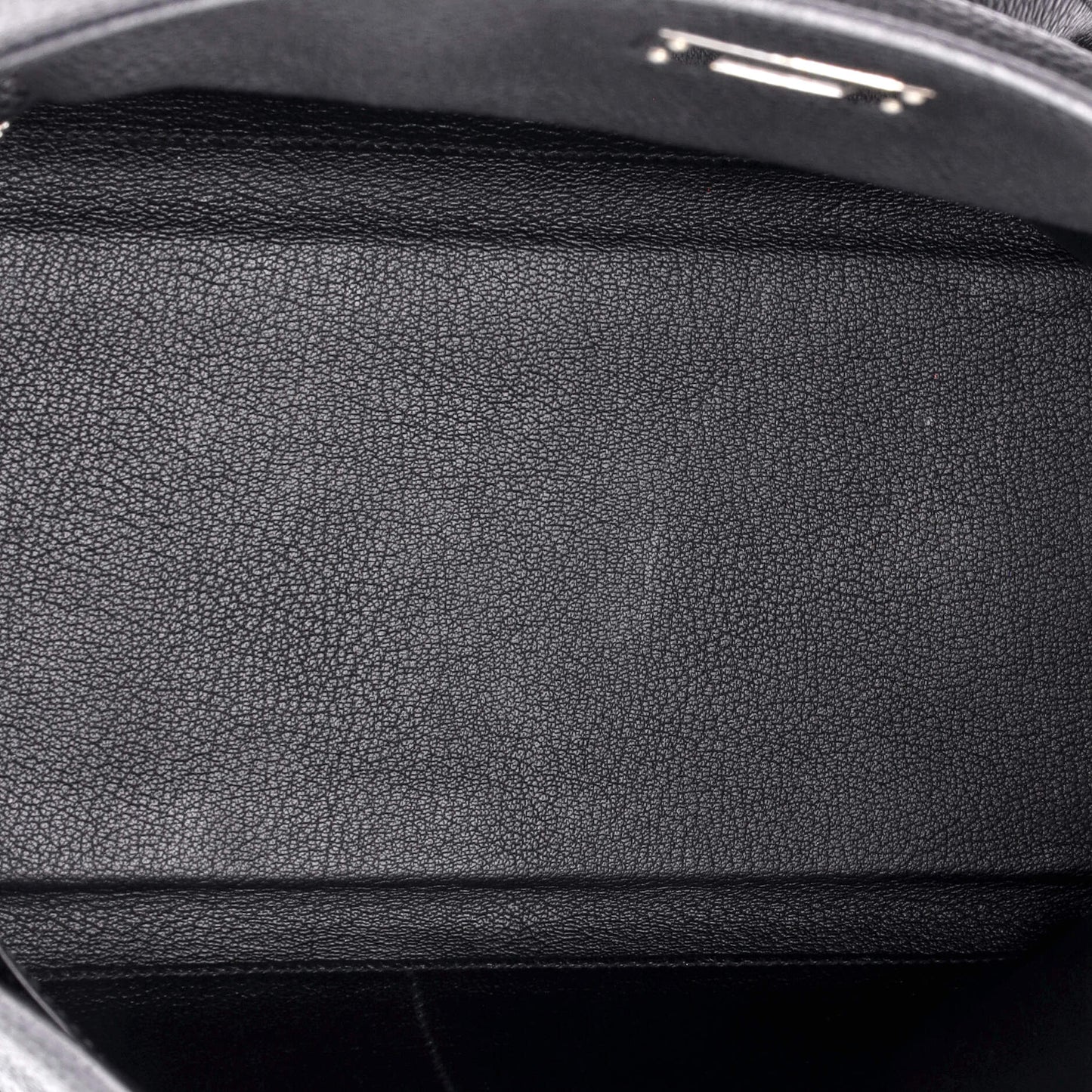 Kelly Handbag Noir Togo with Palladium Hardware 32