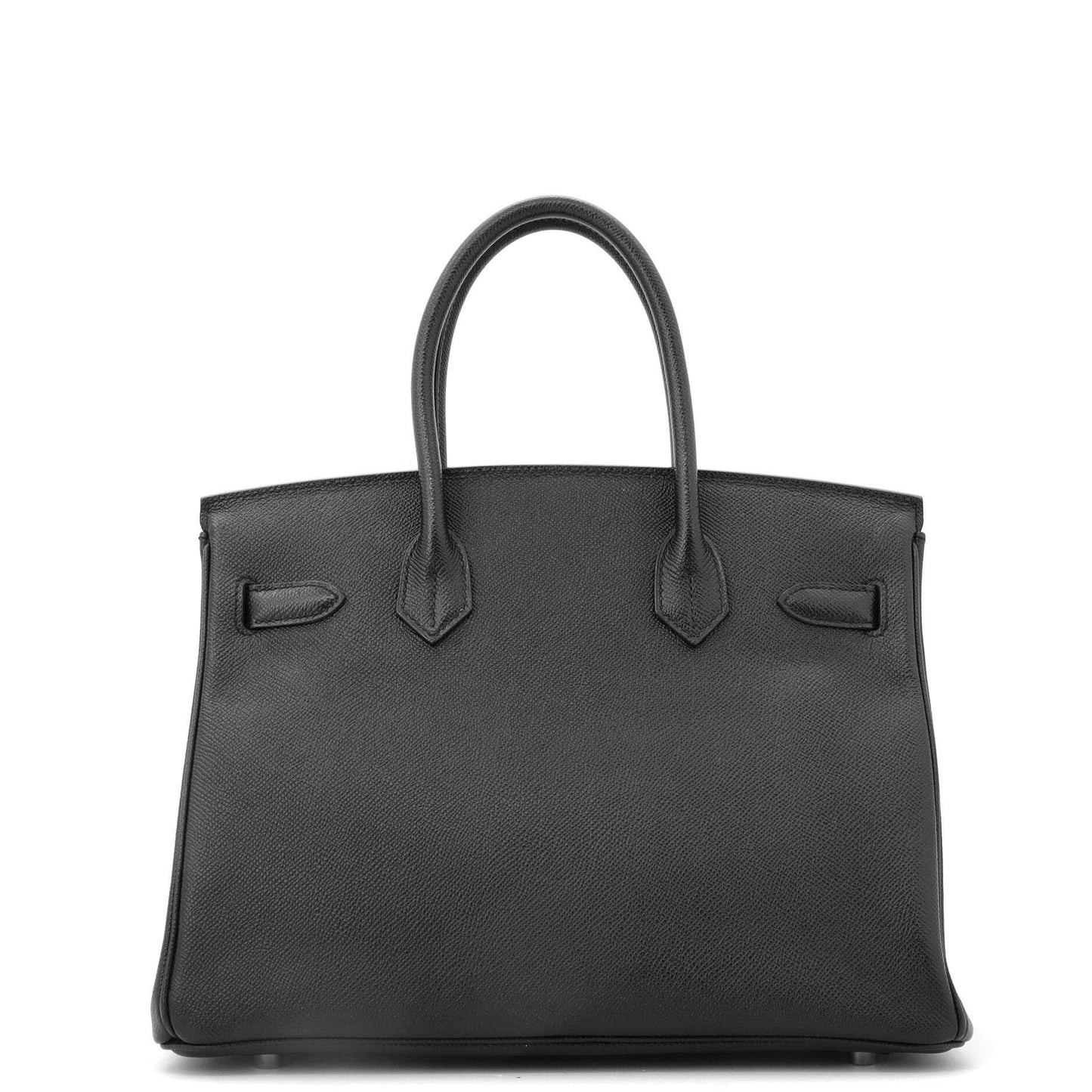 Birkin Handbag Noir Epsom with Palladium Hardware 30