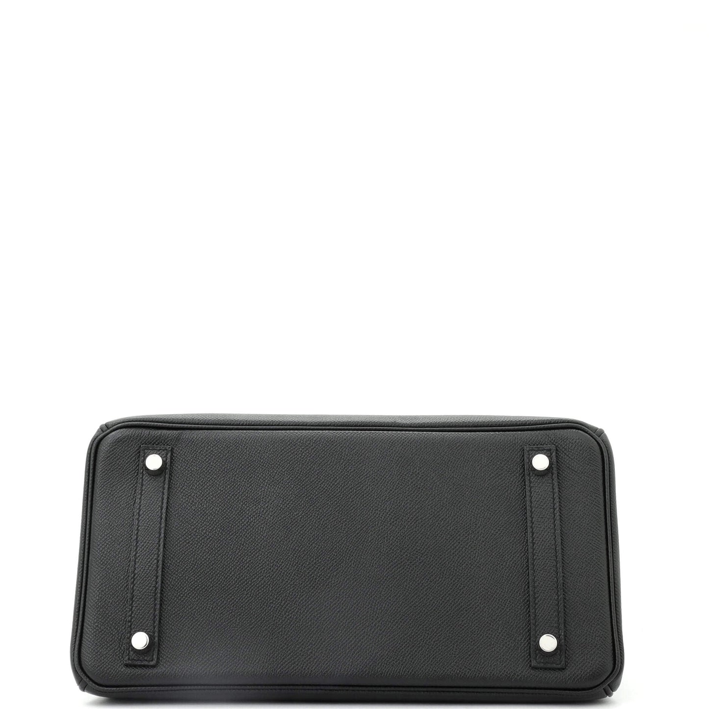 Birkin Handbag Noir Epsom with Palladium Hardware 30