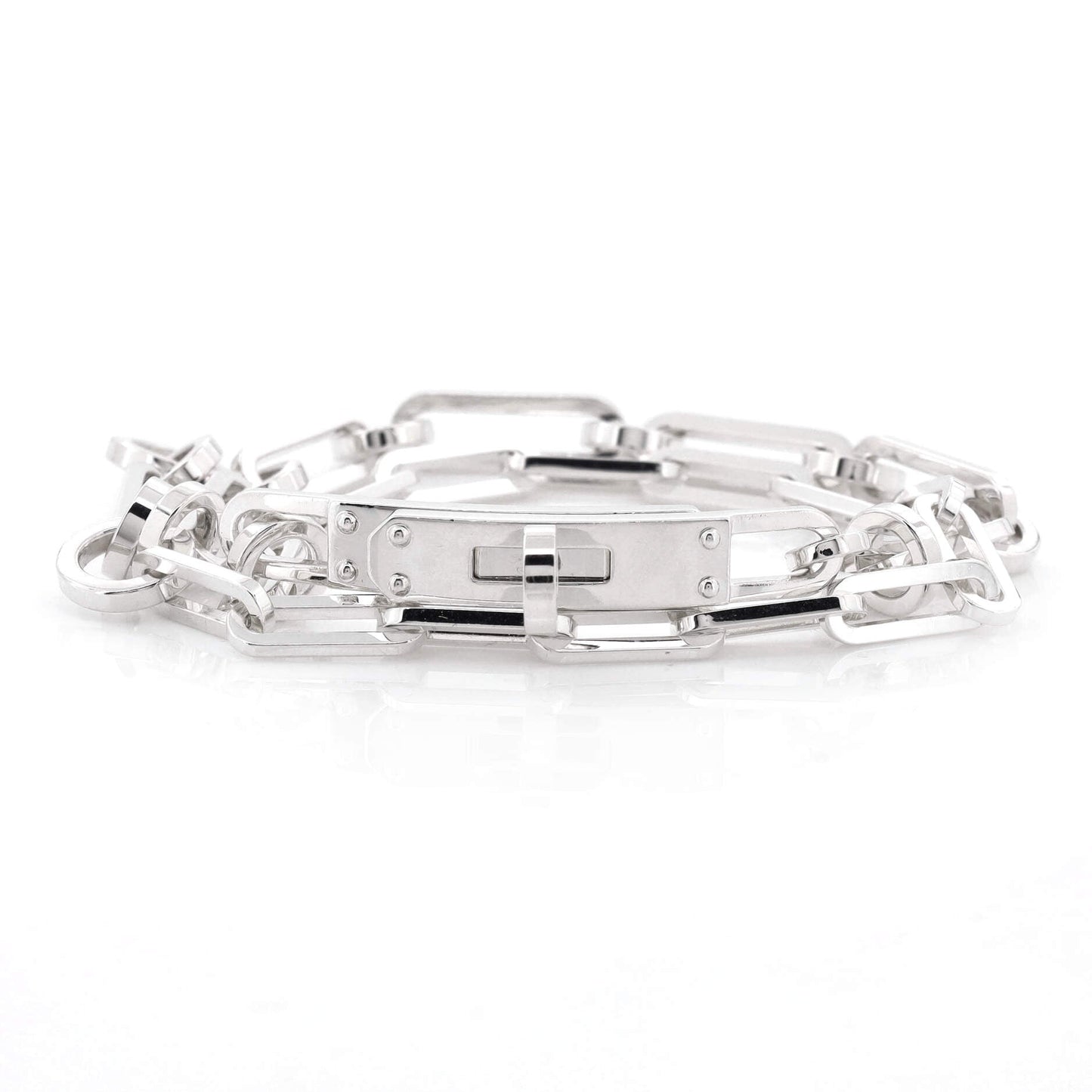 Kelly Double Chaine Bracelet Sterling Silver