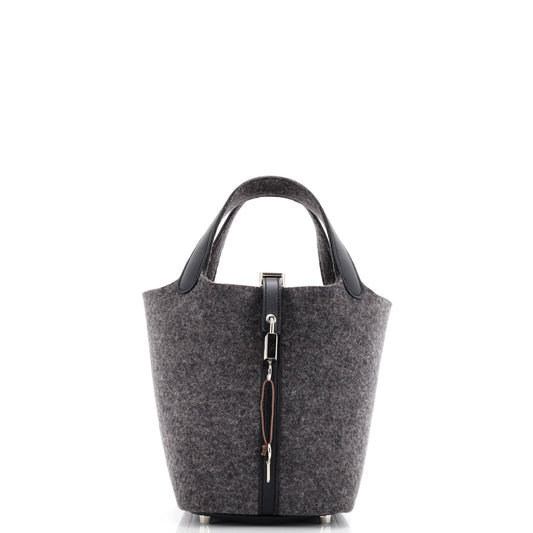 Picotin Lock Bag Felt with Leather PM