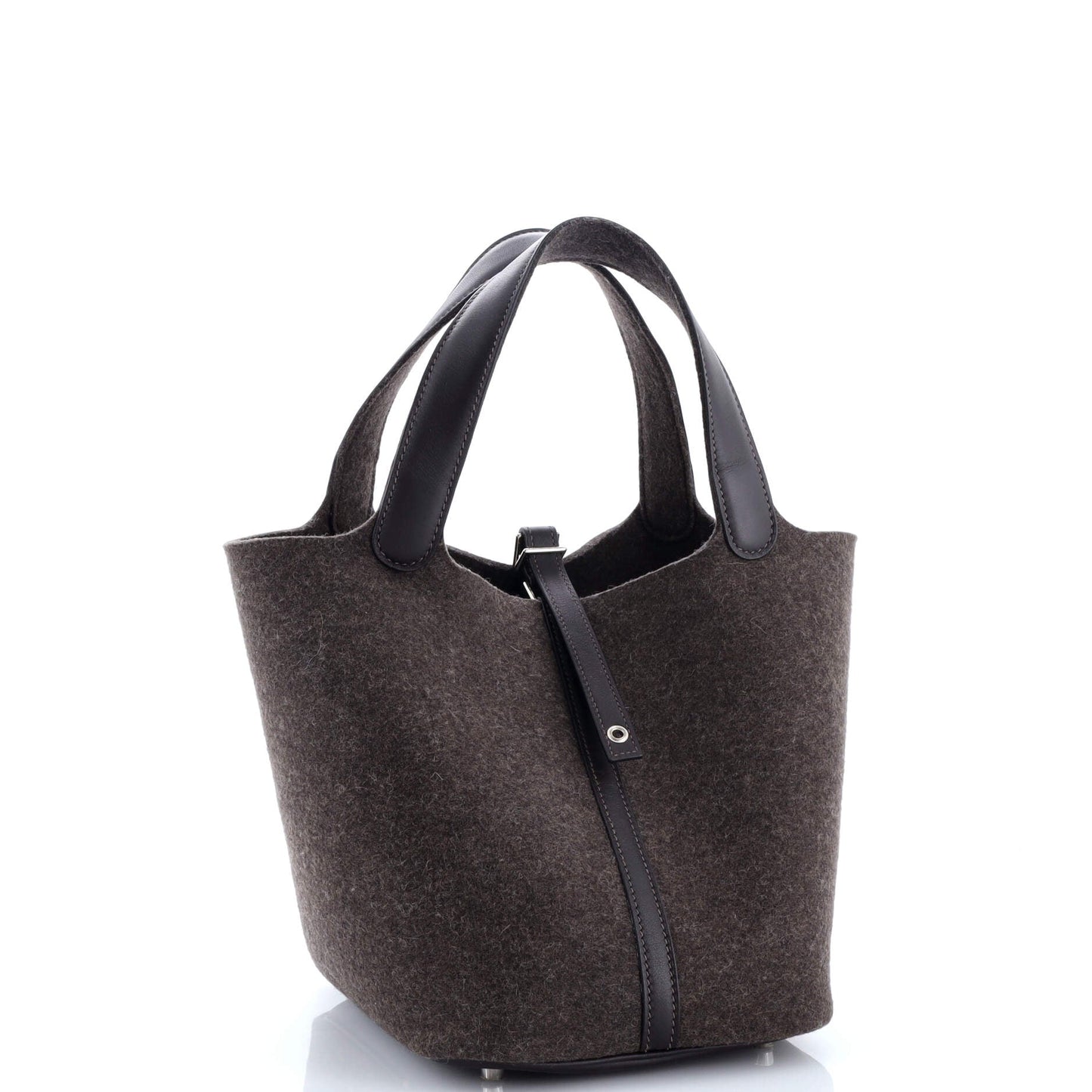 Picotin Lock Bag Felt with Leather MM