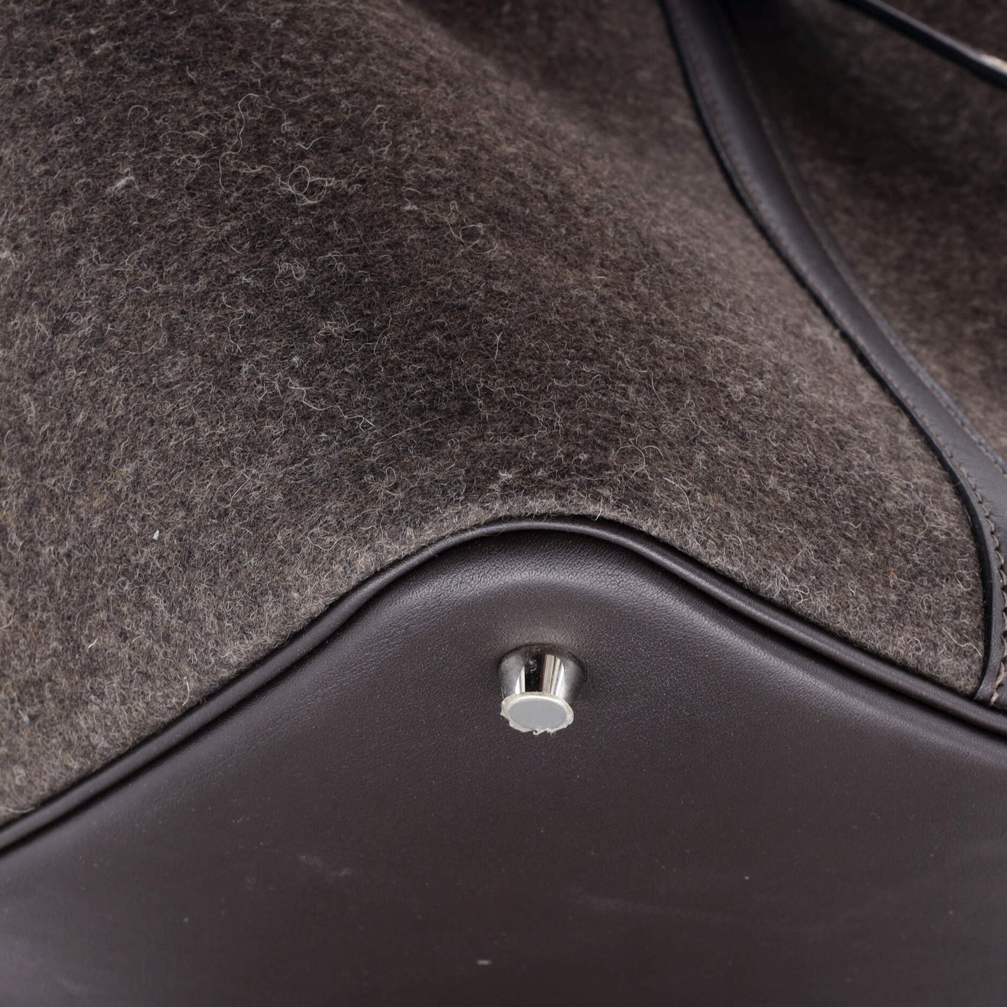 Picotin Lock Bag Felt with Leather MM