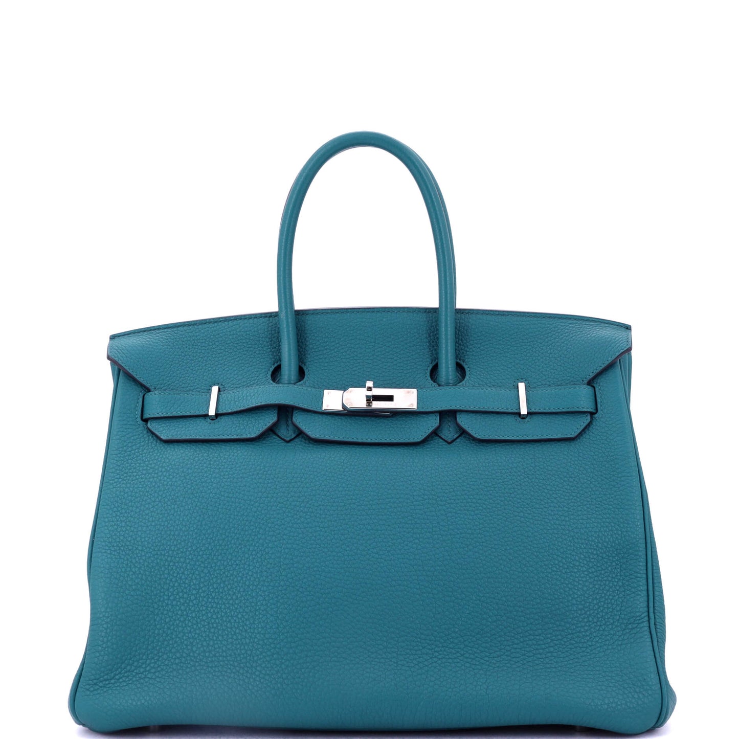 Birkin Handbag Bleu Izmir Togo with Palladium Hardware 35