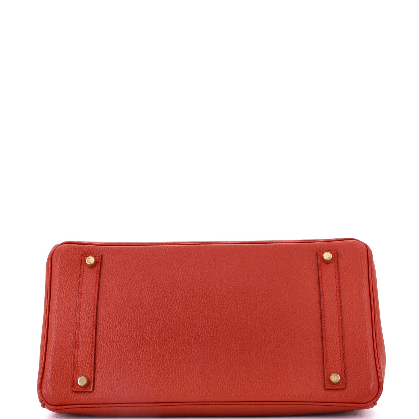 Birkin Handbag Rouge Vif Ardennes with Gold Hardware 35