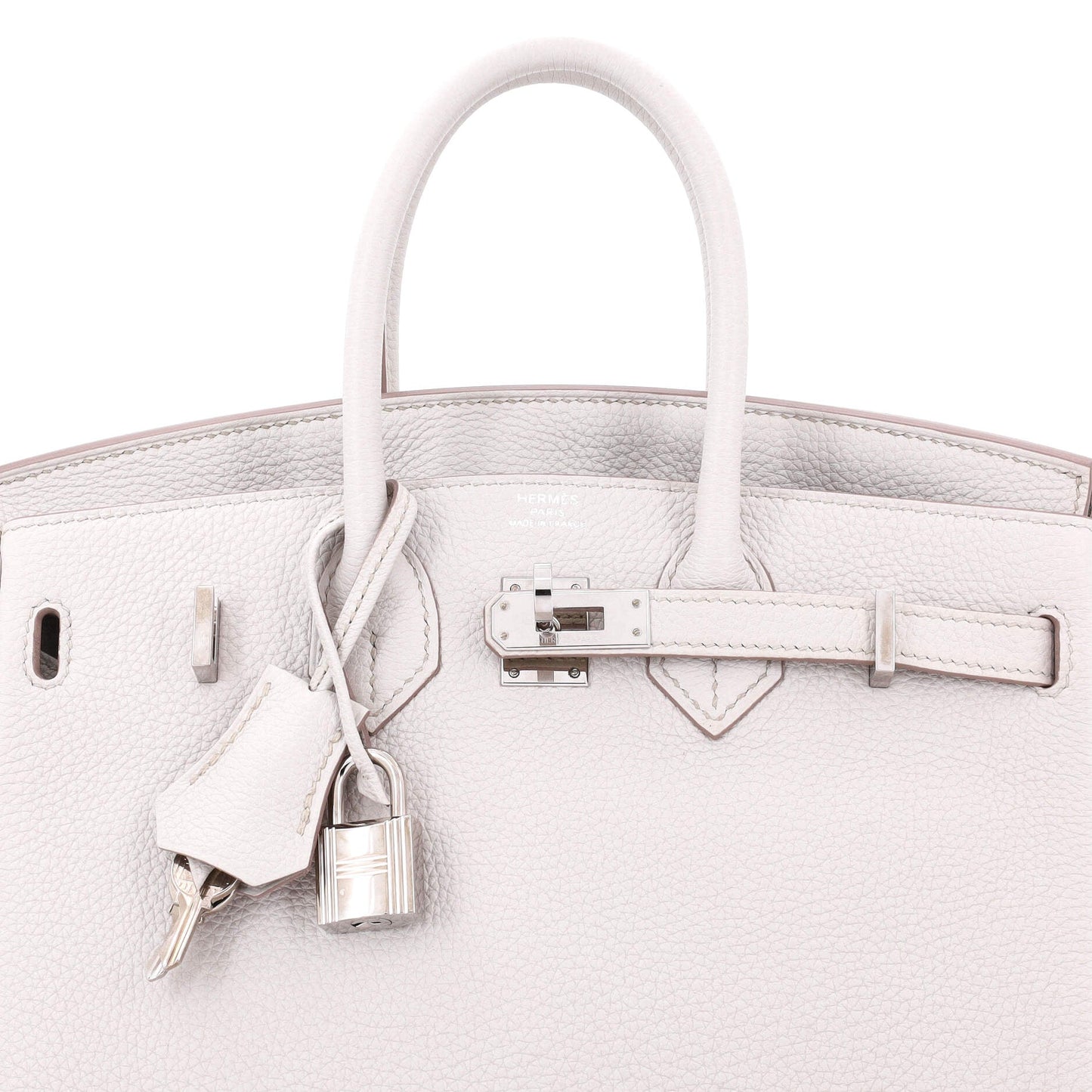 Birkin Handbag Light Togo with Palladium Hardware 25