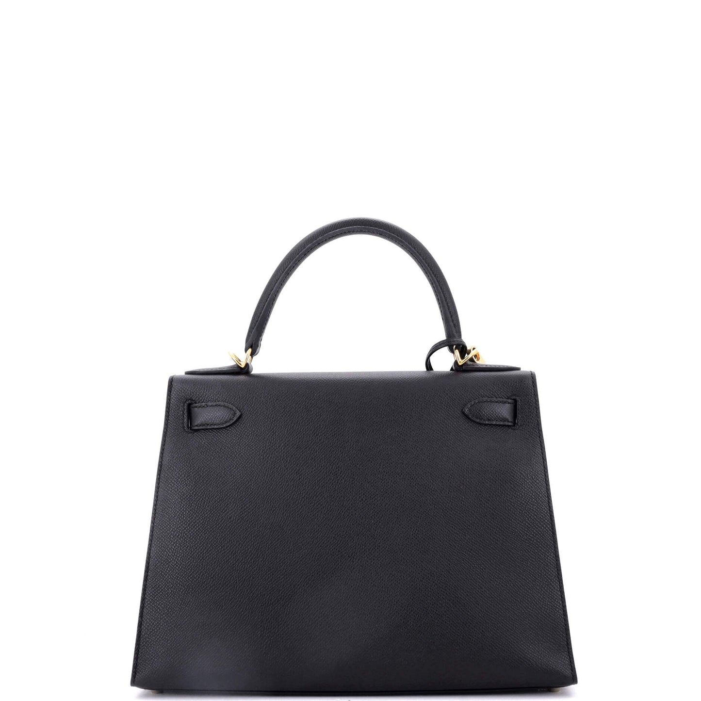 Kelly Handbag Noir Epsom with Gold Hardware 28