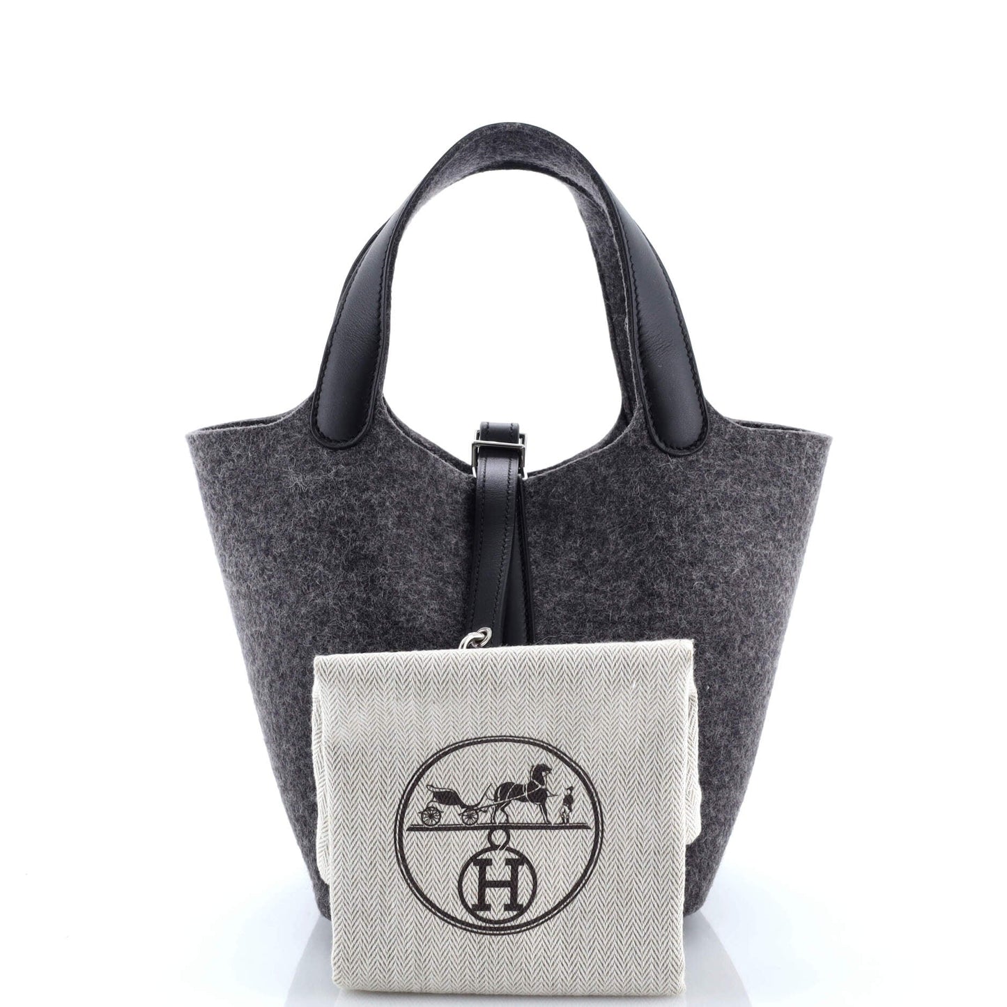 Picotin Lock Bag Felt with Leather PM