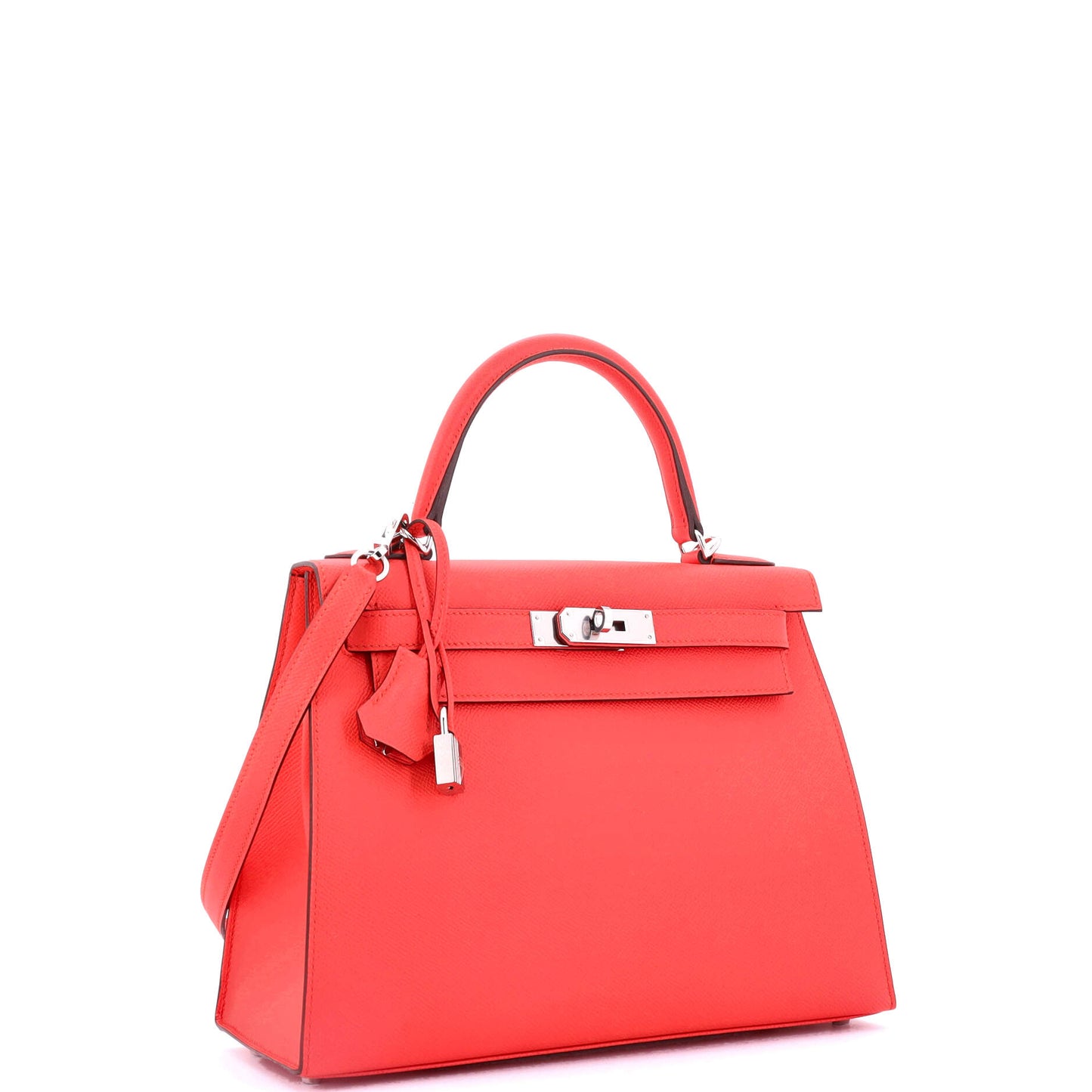 Kelly Handbag Rose Texas Epsom with Palladium Hardware 28