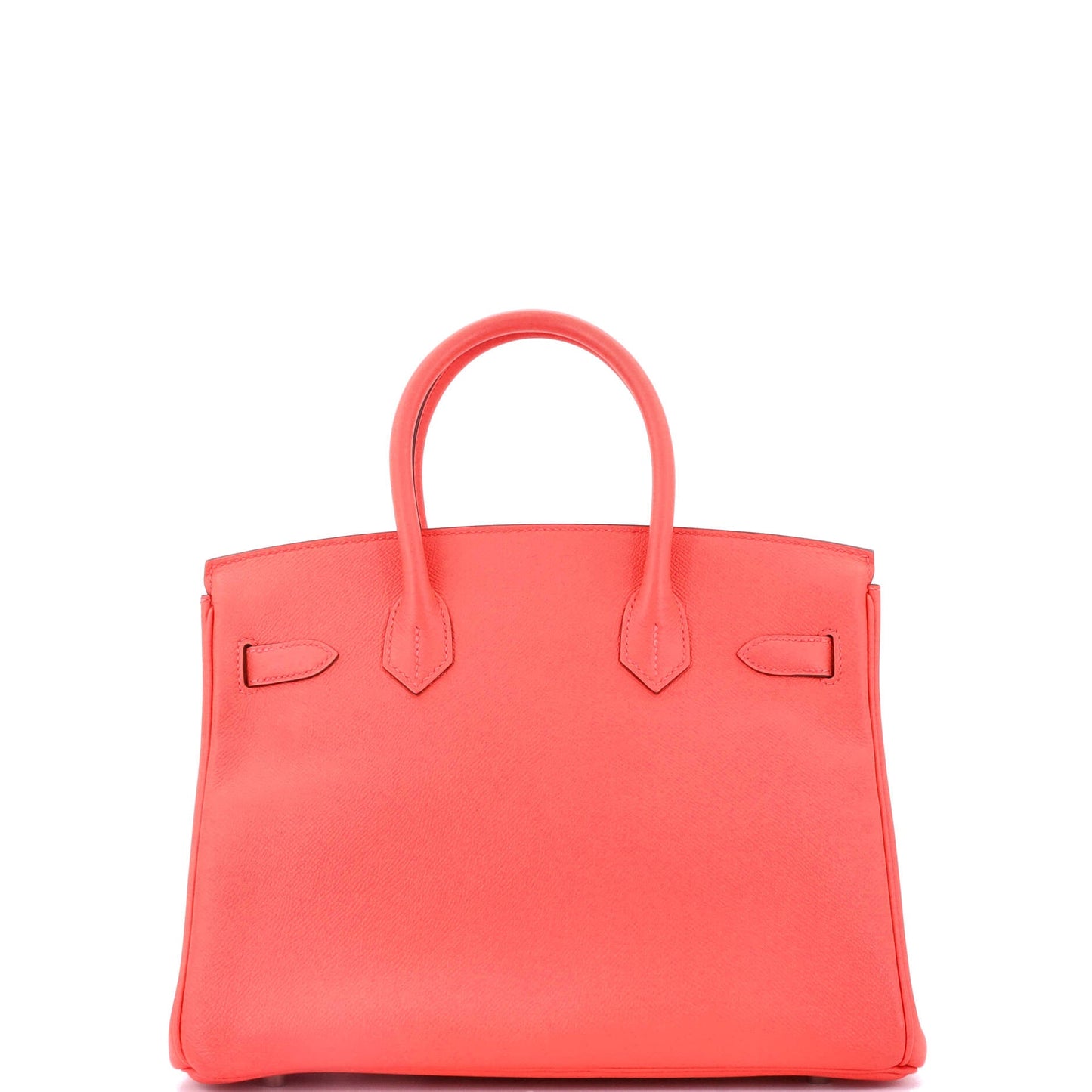 Birkin Handbag Rouge Pivoine Epsom with Palladium Hardware 30